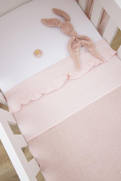 Produktbild Meyco Bettlaken Ruffle soft pink