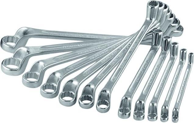 Actual product image Stahlwille Double ring spanner set, deep offset