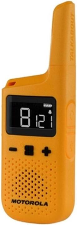 Motorola T72 portofoon, 16 kanalen, geel (8 km)