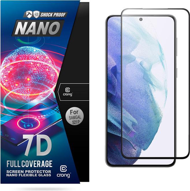 Produktbild Crong 7D Nano Flexible Glass Full Coverage Hybrid Screen Protector 9H Samsung Galaxy S21 (Samsung Galaxy S21, Samsung Galaxy S21+)