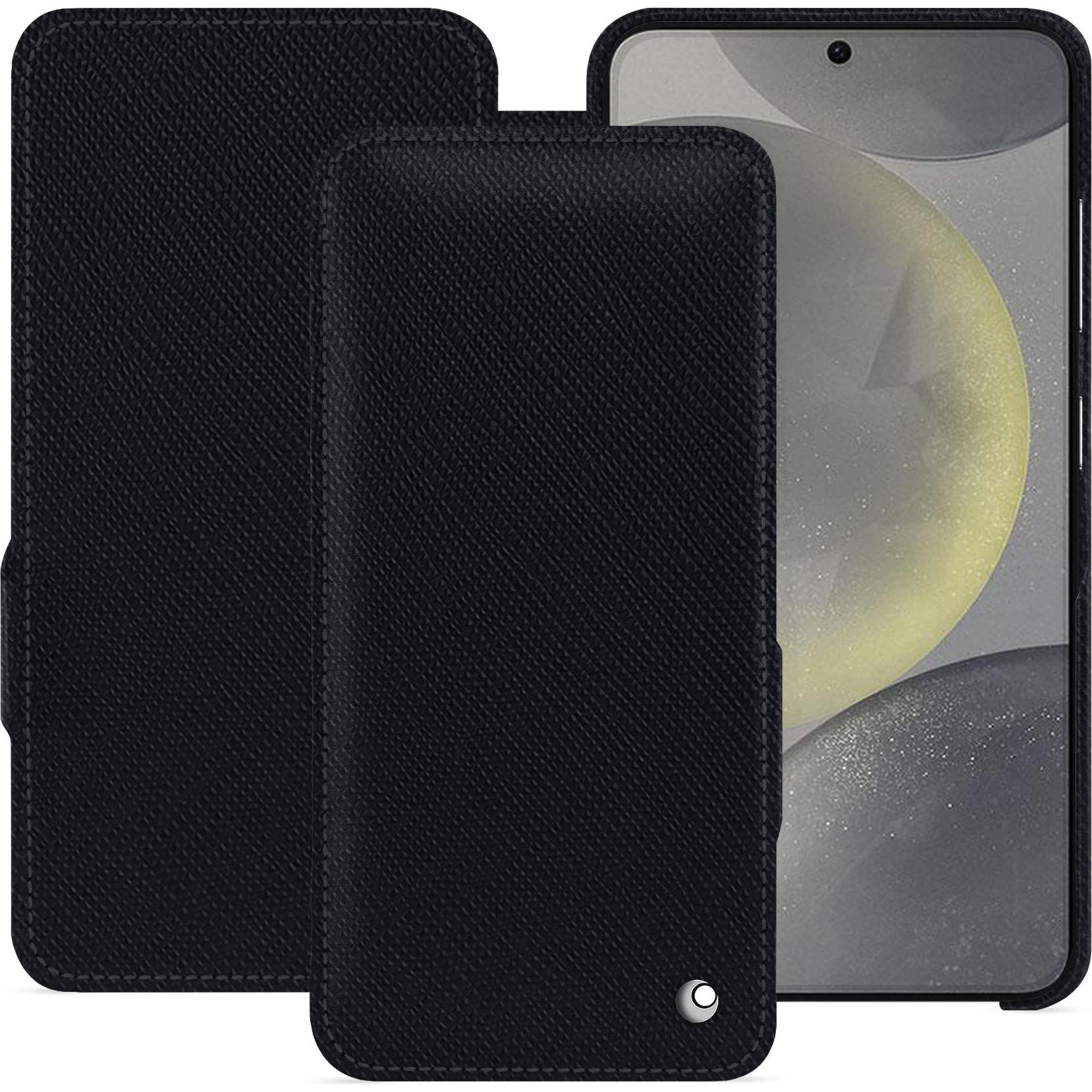 Noreve Lederschutzhülle horizontal (Samsung Galaxy S24), Smartphone Hülle, Schwarz