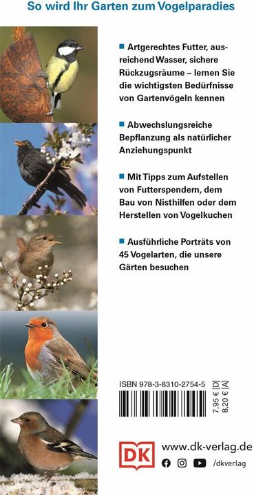 Produktbild Gartenvögel beobachten und bestimmen (Deutsch, DK Verlag, 2015)