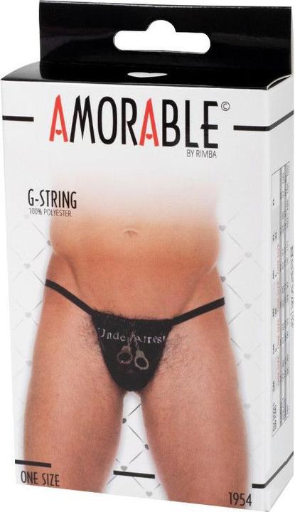 Actual product image Amorable by Rimba Rimba String Fun With Mini Handcuffs Decorative For Men (One size)