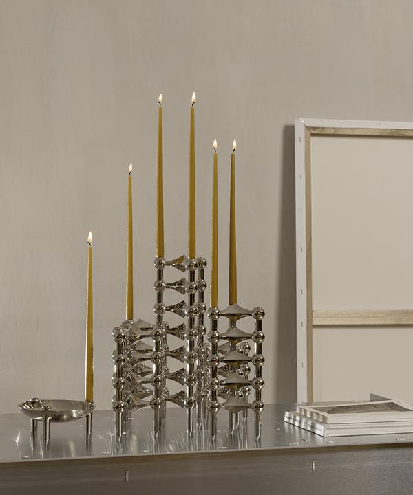 Actual product image Stoff Nagel Taper candles by Ester & Erik, 6 pc - Mustard (6 pcs.)