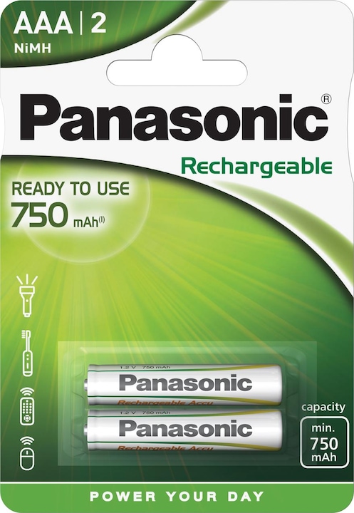 Immagine prodotto Panasonic Ricaricabile (1 pz., AAA, 750 mAh)