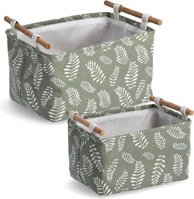 Actual product image Zeller Present Storage Basket 35x27x20 green (1 x, 35 x 27 x 20 cm)