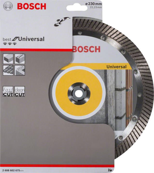 Produktbild Bosch Professional Zubehör Diamanttrennscheibe Best for Universal Turbo, 230 x 22,23 x 2,5 x 15 mm