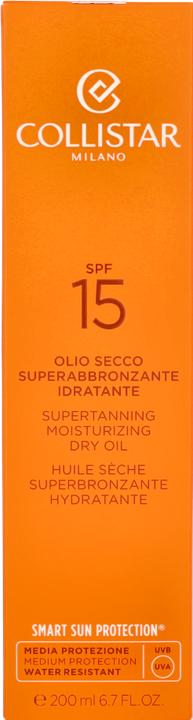 Produktbild Collistar Supertanning Dry Oil (Sonnenöl, SPF 15, 200 ml, 150 g)