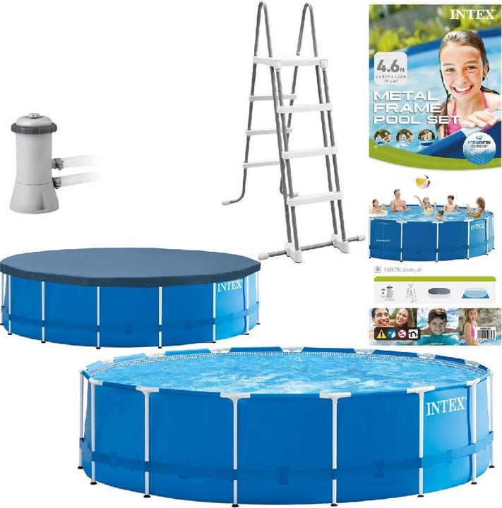 Produktbild Intex Metal Frame Pool Komplett Set (457 x 122 cm)