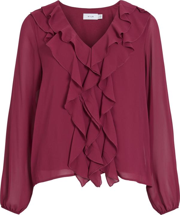 Immagine prodotto Vila VIANE Gerüschtes Oberteil mit langen Ärmeln (36)