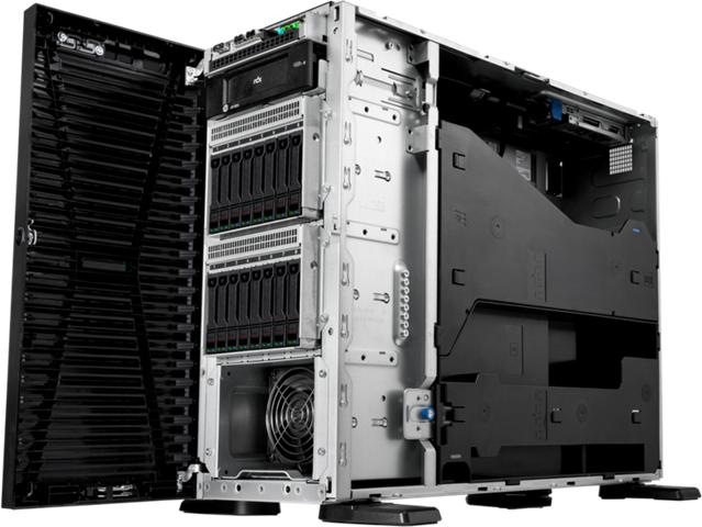 Actual product image HPE ProLiant ML110 Gen11 Tower Xeon-S 4510 12-Core 2.4GHz 2x32GB-R 8xSFF Hot Plug 2x480GB SSD MR408i (Intel Xeon Silver 4510, 64 GB, Tower Server)