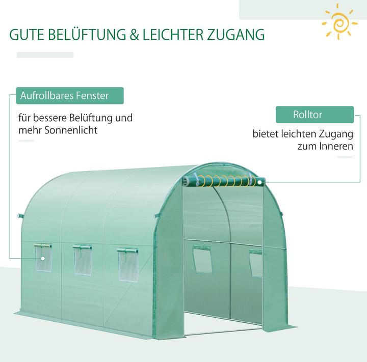Immagine prodotto Outsunny Ersatzfolie PE Grün