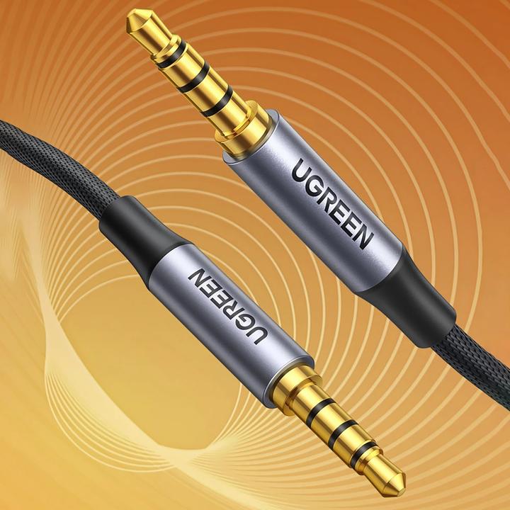 Productafbeelding Ugreen AV183 kabel 10648 minijack 3,5 mm / minijack 3,5 mm 1m - grijs (1 m)