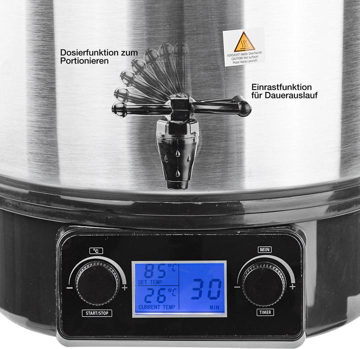 Actual product image Dema Stainless Steel Preserving Pot Preserving Cooker 2000W 27 l (27 l)
