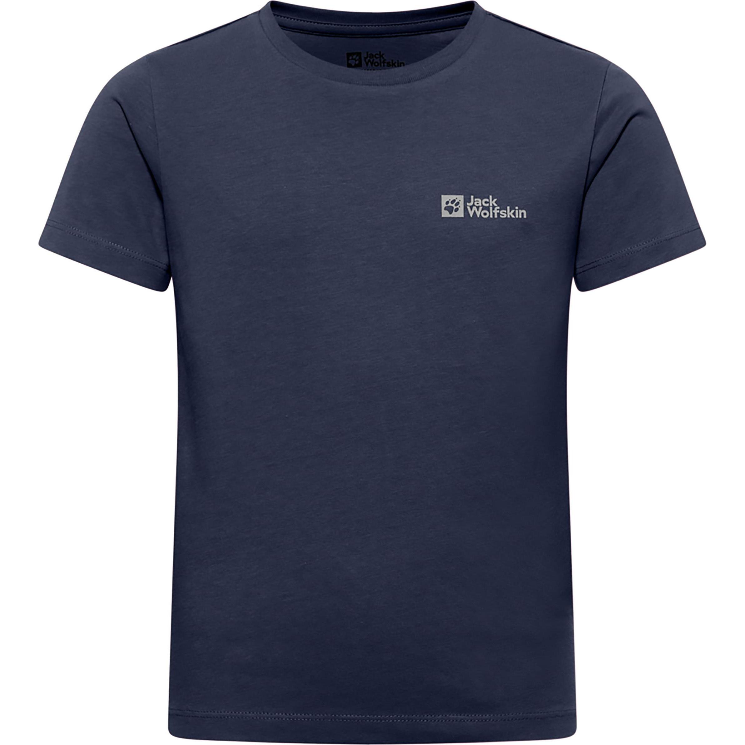 Jack Wolfskin, Jungen, Sportshirt, Essential Cotton T K (116), Blau, 116