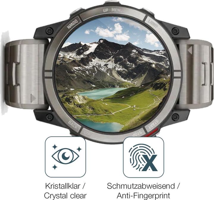 Actual product image Dipos Anti-Shock Screen Protector Clear (Garmin Quatix 7X)