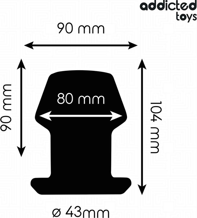 Immagine prodotto Addicted toys - EXTREM HOHL ANAL PLUG GRÃ–SSE L 10,4 CM