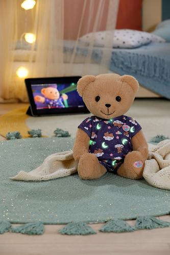 Produktbild Zapf Creation BABY born Teddy mit Schlafanzug leuchtet im Dunkeln (6.80 cm)