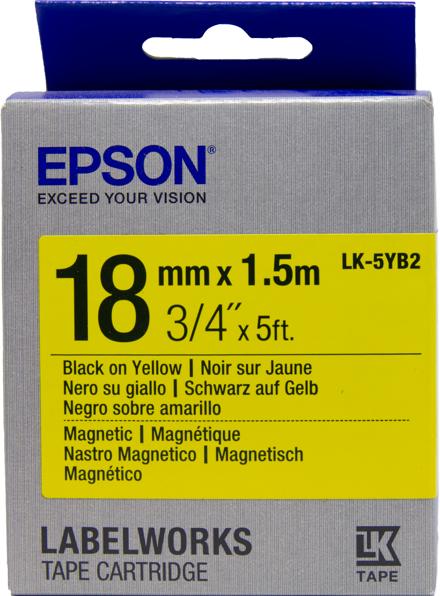 Produktbild Epson Etikettenkassette Lk-5yb2 (18 mm)