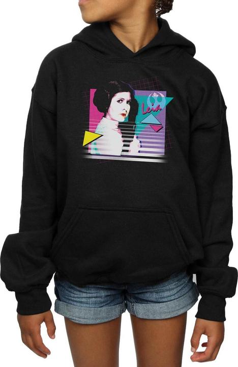 Produktbild Star Wars Princess Leia Neon Kapuzenpullover Mädchen (140, 146)