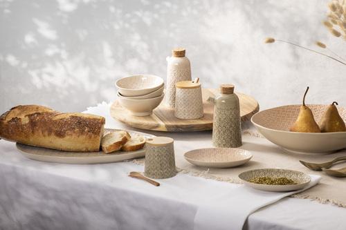 Actual product image Ladelle TIRARI serving plate travertine oval 36 cm