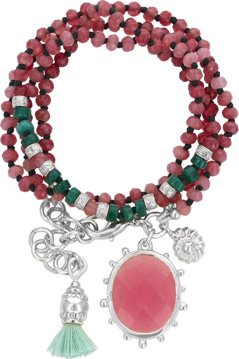 Produktbild Steinkult Armband Mia (38 cm, Messing, 18 Kt. Vergoldet, Halbedelsteine)