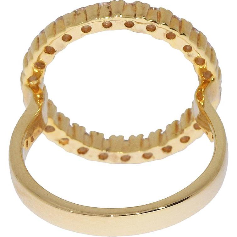 Thumbnail - Sif Jakobs, Ring, Ring mit Zirkonia vergoldet R3120-cz-YG, (54, 925 Silber)