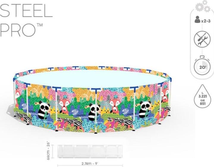 Actual product image Bestway Steel Pro Pool 274x66cm (274 x 66 cm)