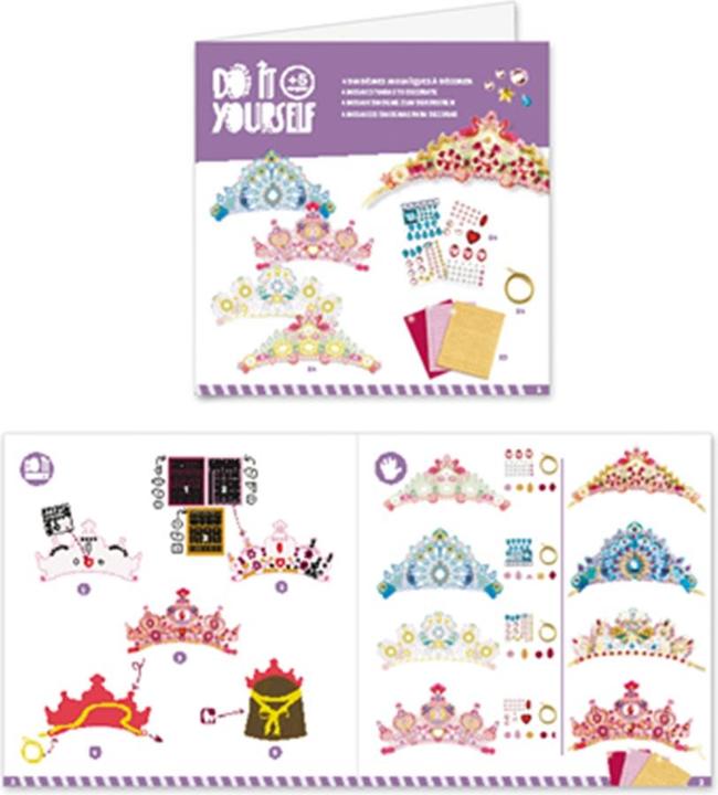 Actual product image Djeco Mosaic tiaras princess