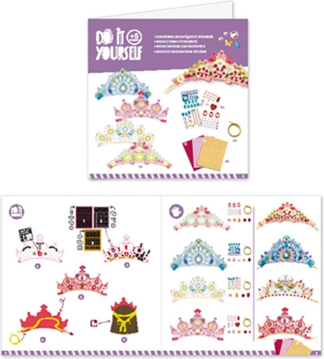 Actual product image Djeco Mosaic tiaras princess