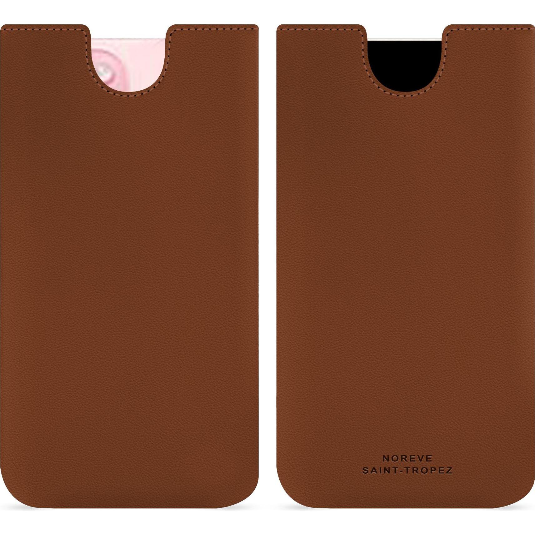 Thumbnail - Noreve Lederschutzhülle (Apple iPhone 15), Smartphone Hülle, Braun