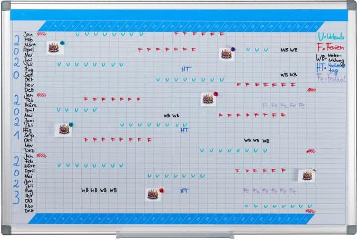 Actual product image Relaxdays Whiteboard planner (86 x 56 cm)