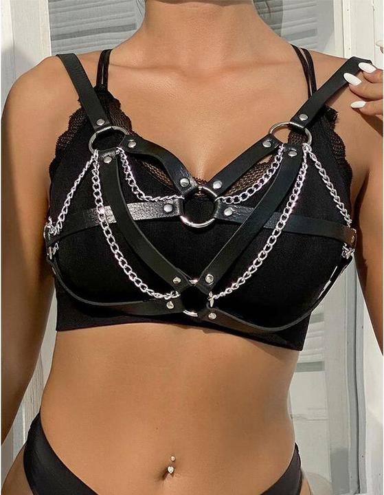 Subblime 953713 Punk Bondage Gãoertel Metallschnalle Schwarz Eine Grã–Sse