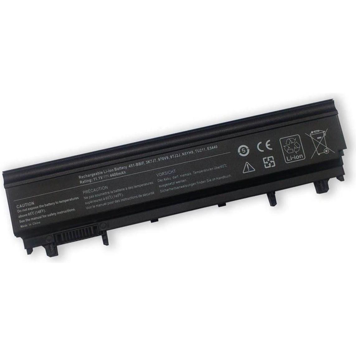 Dell Nvwgm (6 Zellen, 4400 mAh), Notebook Akku, Schwarz