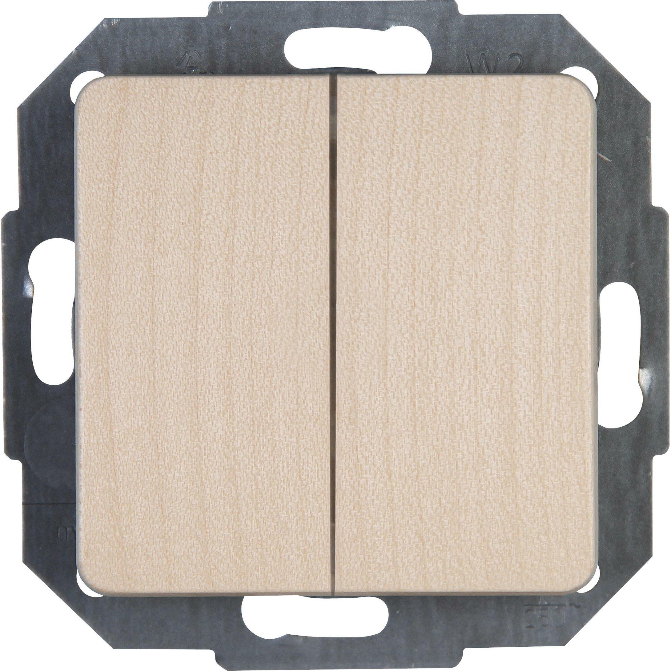 Kopp Alle Produkte aus dem Schalterprogramm sind aus vollem Holz gefräst., Taster + Schalter, Braun