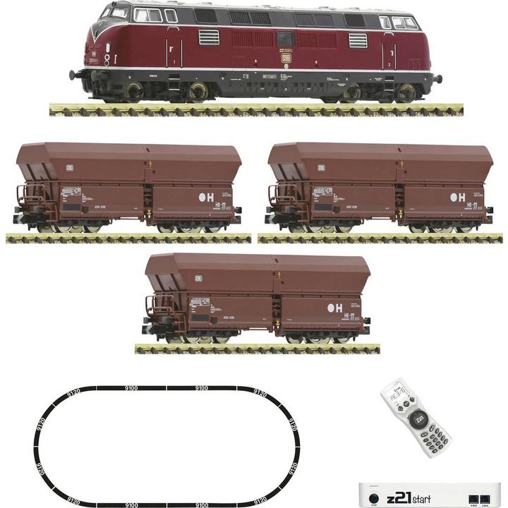Produktbild Fleischmann N z21 start Digitalset: Diesellok BR 221 mit Güterzug der DB (Spur N)