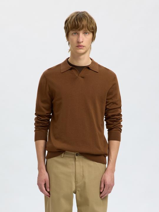 Produktbild Selected Homme 100% Merinowoll Polohemd aus Strick (S)