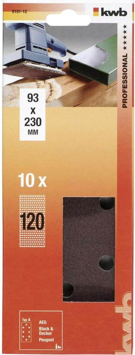 Produktbild kwb Str.Korund Gelocht Typ A 93/K 120 (120)