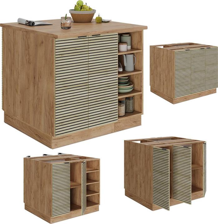 Produktbild Vicco Kücheninsel Fame-Line (90 x 81.60 x 82 cm)