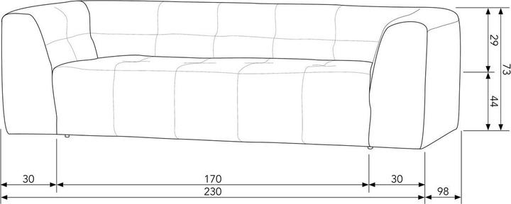 Actual product image Basiclabel Grid (3-seater)