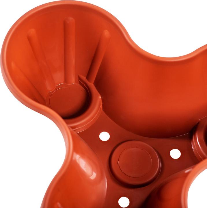 Image du produit UPP Pots à plantes, tour à plantes, empilable, terre cuite, lot de 3 (12 cm)