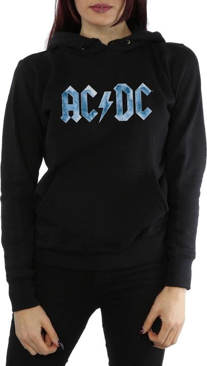 Actual product image AC/DC Womens/Ladies Blue Ice Logo Hoodie (M)
