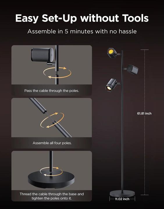 Actual product image Govee Floor lamp tree (1500 lm)