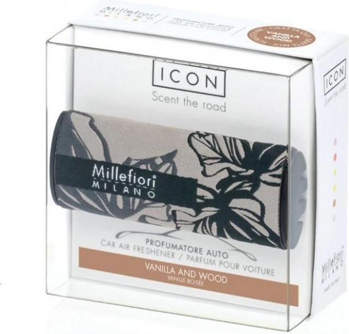 Millefiori Vanilla & Wood Icon Refreshing Car Textiles - 50 g