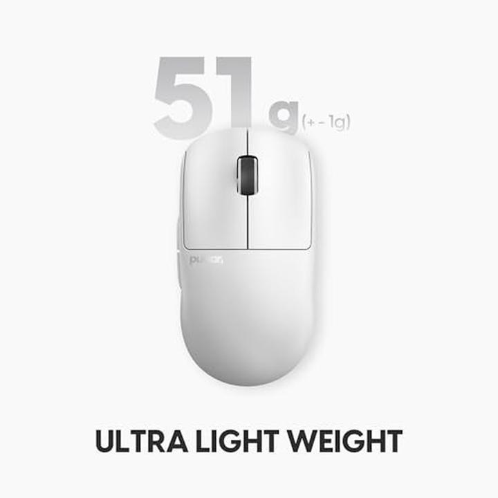 Actual product image Pulsar X2 v3 Mini Wireless - Gaming Mus - Optisk - 5 knapper - Hvid (Wireless)