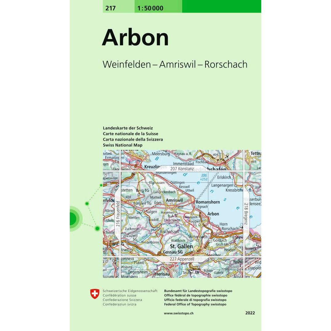 Landkarte 217 Arbon 1:50'000, Ratgeber