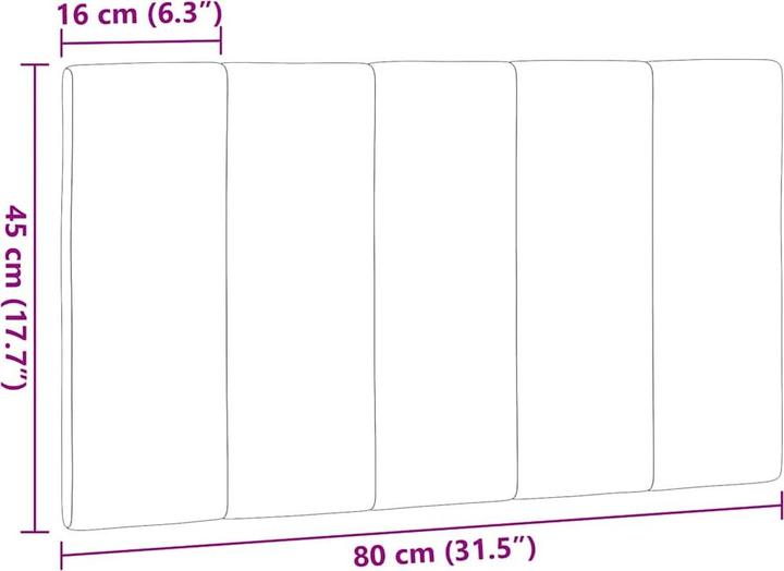 Image du produit vidaXL Kopfteil-Kissen (160 x 3 x 45 cm)