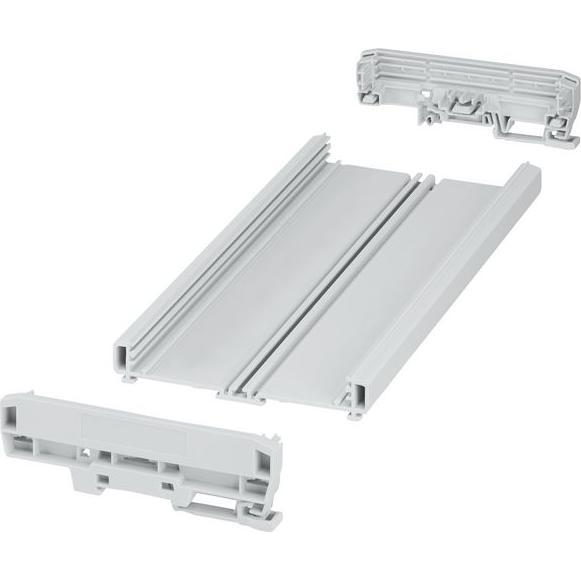 Phoenix Contact DIN-Schienen-Gehäuse-Set UM-BASIC, 254x40x128mm, PVC (Gehäuse), Elektronikzubehör + Gehäuse, Grau