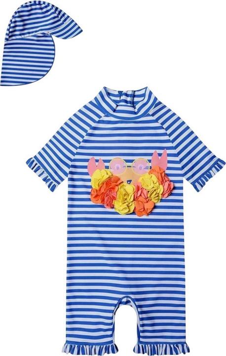 Produktbild Minoti Rashguard BadeanzugSet Mädchen Rüschen kurzärmlig (122)