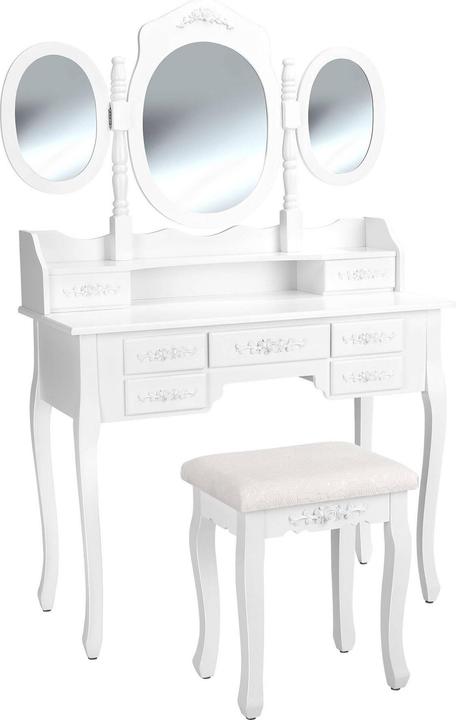 Image du produit tectake Coiffeuse (40 x 40 x 145 cm)